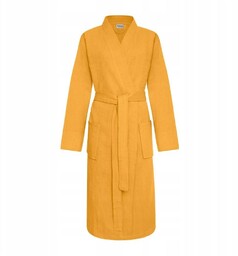 Szlafrok Kimono Gofer Bawełniany Unisex XS Muszt