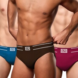 Luigi Di Focenza Zestaw slipów wersja Burgundy, oddychające