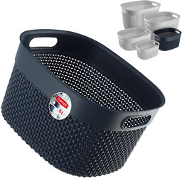 Koszyk prostokątny 6L Curver Filo Recycled, granatowy