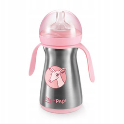 Butelka termiczna Papu Papi 200 ml, różowa