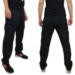 Spodnie Bojówki Wedan Cargo - Czarne 4XL [4XL]