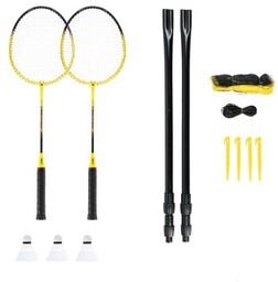 NRZ262 ALUMINIUM / ZESTAW DO BADMINTONA 2 RAKIETY