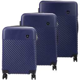 Pierre Cardin zestaw trzech walizek na kółkach ABS