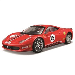 Bburago 15626302-1:24 Ferrari Race und Play 458 Challenge