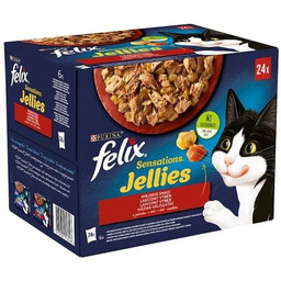 Felix Sensations Jellies Karma dla kotów wiejskie smaki