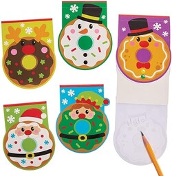Baker Ross FX450 Świąteczne pączki Memo Pads -