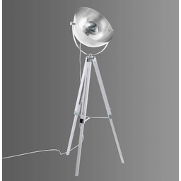 EGLO Lampa stojąca Covaleda, biały / opal, salon