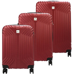 Pierre Cardin zestaw trzech walizek na kółkach tworzywo