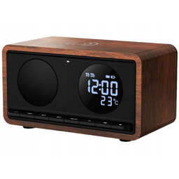 Radiobudzik Manta Rimini RDI912B Czarny+ ładowarka