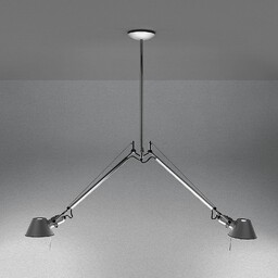 Lampa Wiszące Artemide, Tolomeo 2 Bracci, ściemnialny, metaliczny,
