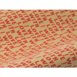 OZDOBNY PAPIER PREZENTOWY ECO ''WITH LOVE''