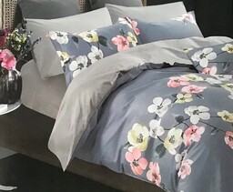 Pościel 140x200 Dwustronna Bawełna Satynowa Collection World Kwiaty