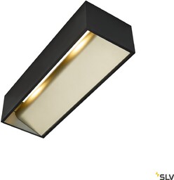 LOGS IN L lampa ścienna czarna/złota LED 3000K,