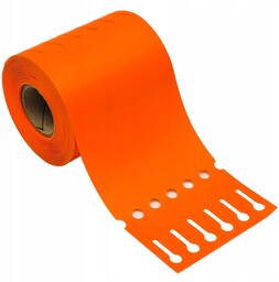 Etykiety ogrodnicze /sadownicze pętlowe Pomarańczowe 200mm x 17mm