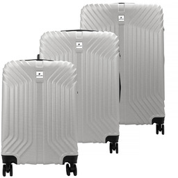 Pierre Cardin zestaw trzech walizek na kółkach tworzywo