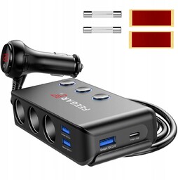 Rozdzielacz Samochodowy Feegar 12-24V Usb 200W 10A