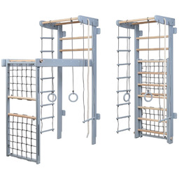 Małpiszon, drabinka gimnastyczna Winner szara