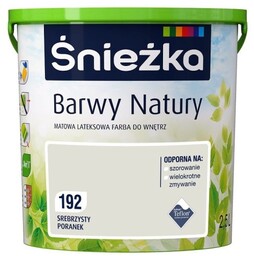 ŚNIEŻKA LATEKSOWA BARWY NATURY SREBRZYSTY PORANEK 5L