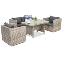 Meble ogrodowe z technorattanu Roma Apetito 4 Garden