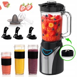 Zestaw Blender 1,2L 3 Bidony Młynek Wyciskarka Wkład