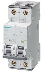Siemens Circuit breaker 6ka 2pol c4 5sy6204-7