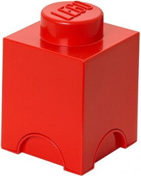 Lego Storage Brick 1 czerwony