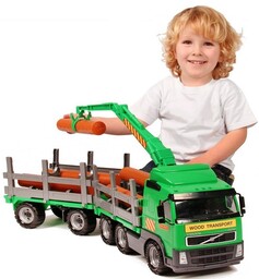 77cm Wielki Tir Dźwig Z Drewnem Przyczepa 8725
