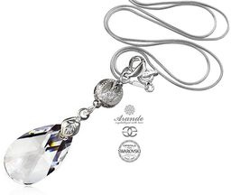 Kryształy Piękny Naszyjnik Crystal Fantasia Srebro