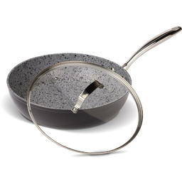 Lamart LT1262 patelnia z pokrywką Granit, średnica28 cm