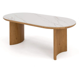 Stół drewniany AURA 200x100 blat ceramiczny