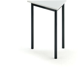 Biurko BORÅS TRIANGEL, 700x600x720 mm, biały laminat, antracyt