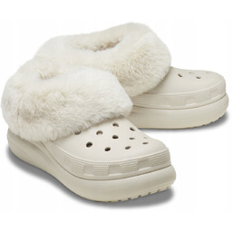 Crocs Damskie Ocieplane Klapki Buty Chodaki Furever Crush