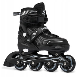 Rolki Regulowane Croxer Optima Black 39-42 Kauczuk Abec7