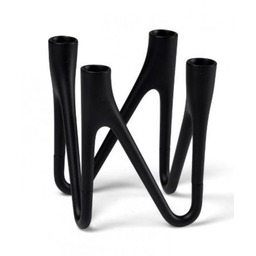 Morso ROOTS Świecznik na 4 Świece - Czarny