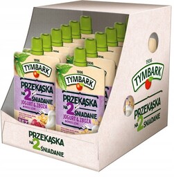 Tymbark Mus przekąska na 2 Śniadanie jogurt zboża
