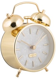 Karlsson 6009GD budzik design złoty, średnica 12cm