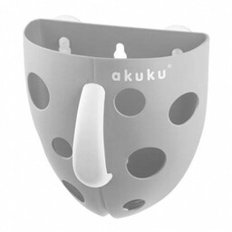 AKUKU Pojemnik na zabawki kąpielowe A0346 szary