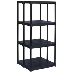 Regał plastikowy TEMPO, 1330x600x585 mm, 4 półki