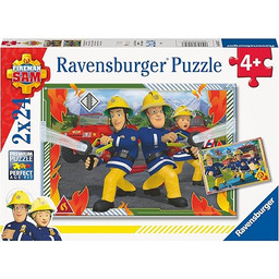 Ravensburger Puzzle 80532- Strażak Sam i jego zespół