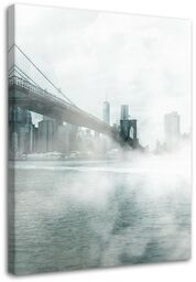 Obraz, Mgła pod Brooklyn Bridge - Dmitry Belov