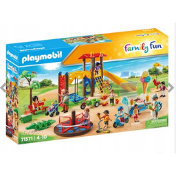 Playmobil 71571 Duży plac zabaw karuzela, zjeżdżalnia, rower