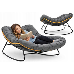 Bujany Fotel Na Biegunach Ogrodowy Do Salonu Skandynawski