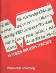 MET - MODERN ENGLISH TEACHER. VOLUME 11. NUMBER