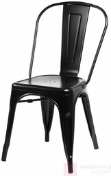 Krzesło PARIS inspirowane Tolix Czarny