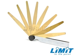 Limit Szczelinomierz listkowy mosiężny 0,05-0,50 mm 8 płytek