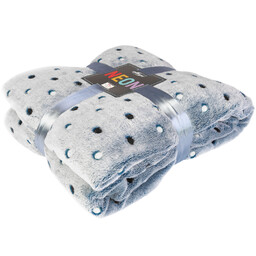 Darymex Koc narzuta z mikrofibry 200x220 navy granatowy