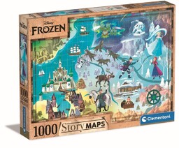 Clementoni PUZZLE 1000 STORY MAPS FROZEN