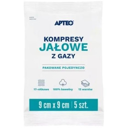APTEO CARE Kompresy jałowe z gazy 9x9cm, 5