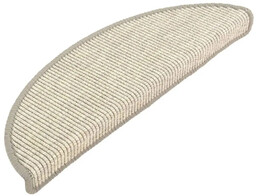 Profeos Srebrne półokrągłe nakładki dywanowe na schody R2-D21