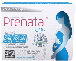 Prenatal Uno 30kaps. witaminowo-mineralnych + 30kaps. DHA